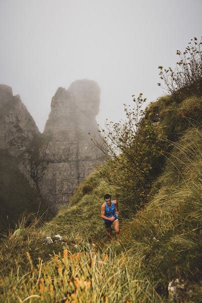 Runner in the forest